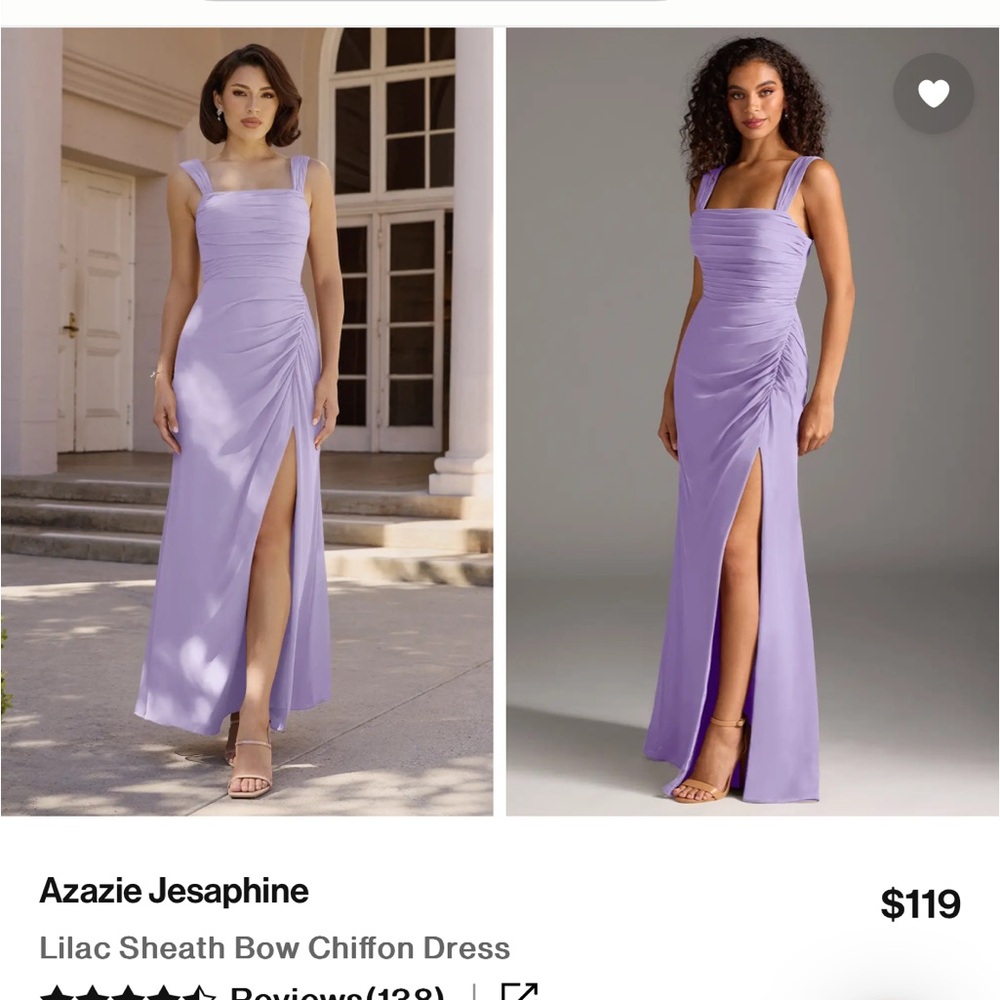 Azazie Jesaphine Lavender Maxi Dress